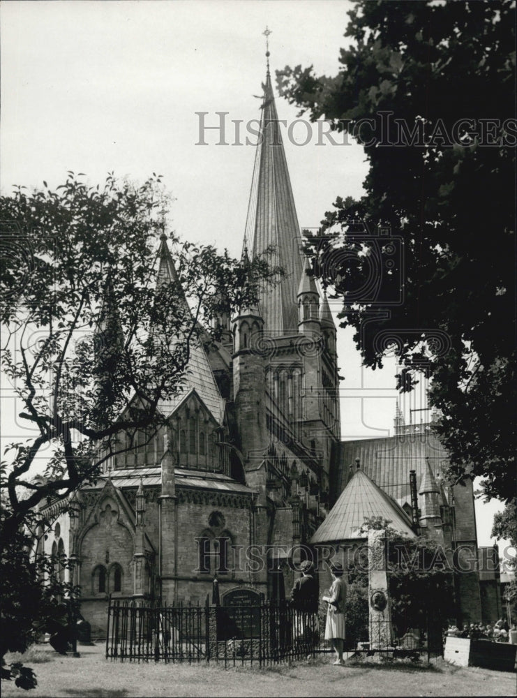 1976 Press Photo Nidaros Cathedrl in Trondheim - RSJ06653 - Historic Images