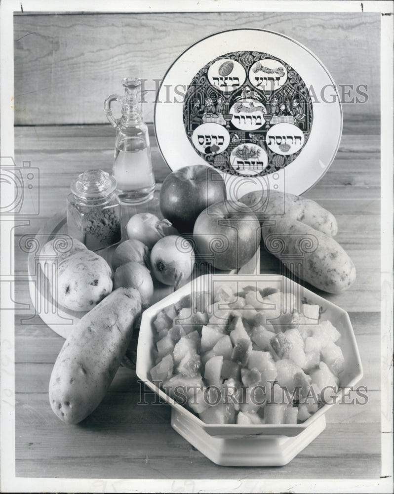 1977 Press Photo Cinnamon spiced Potatoes. - Historic Images