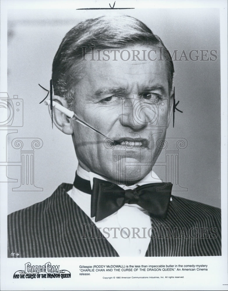1981 Press Photo Roddy McDowell in "The Curse of the Dragon Queen: - RSJ07087 - Historic Images