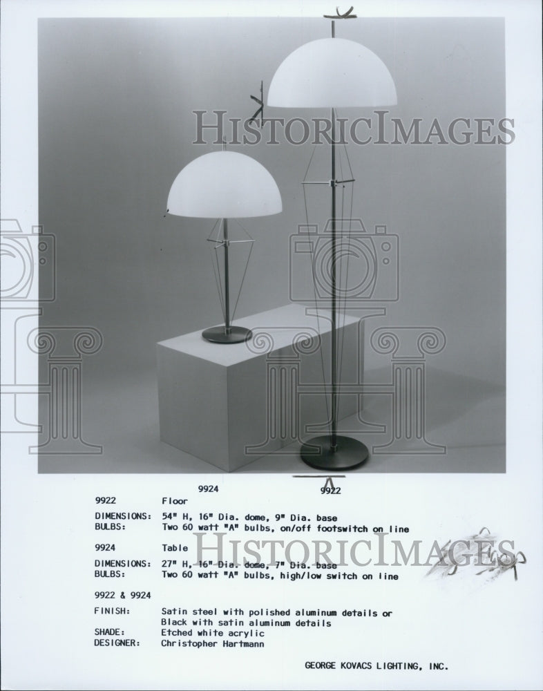 1993 Press Photo A picture of Lamps - Historic Images