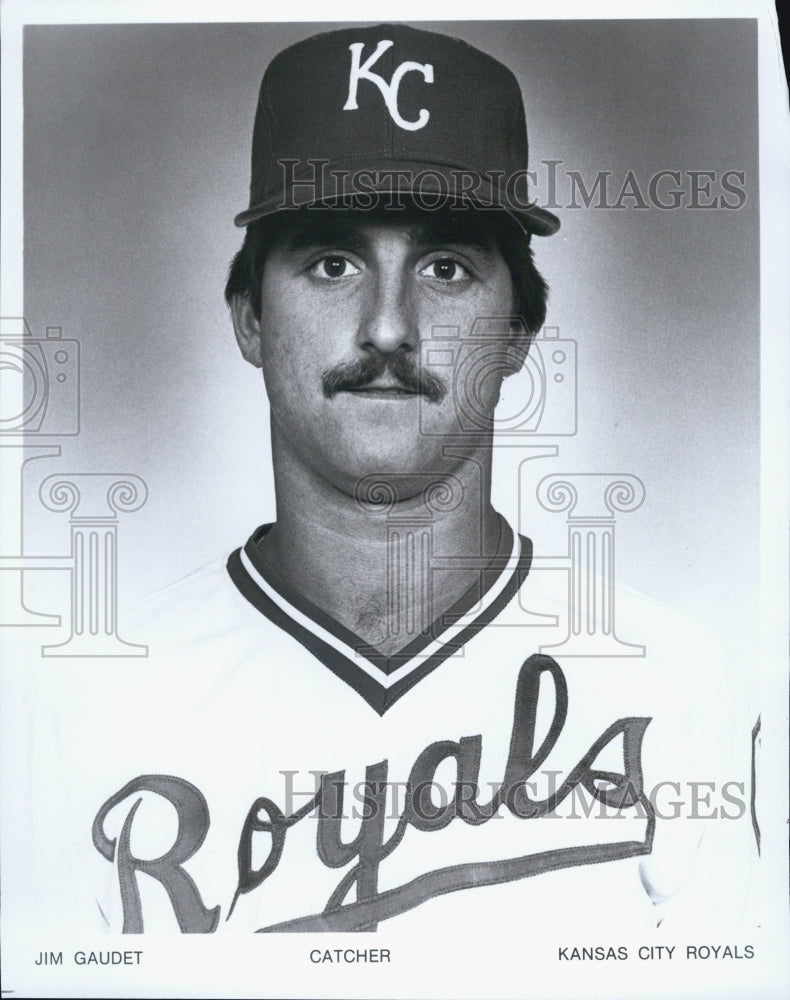 1981 Press Photo Jim Gaudet, Catcher, Kansas City Royals - RSJ07209 - Historic Images