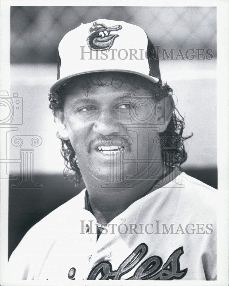 1989 Press Photo Jose Bautista Baltimore Orioles - RSJ07219 - Historic Images