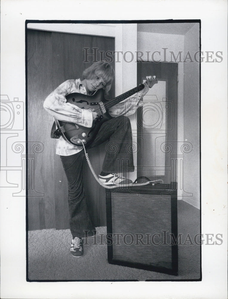 1974 Guitar Man Playing Guitar-Historic Images