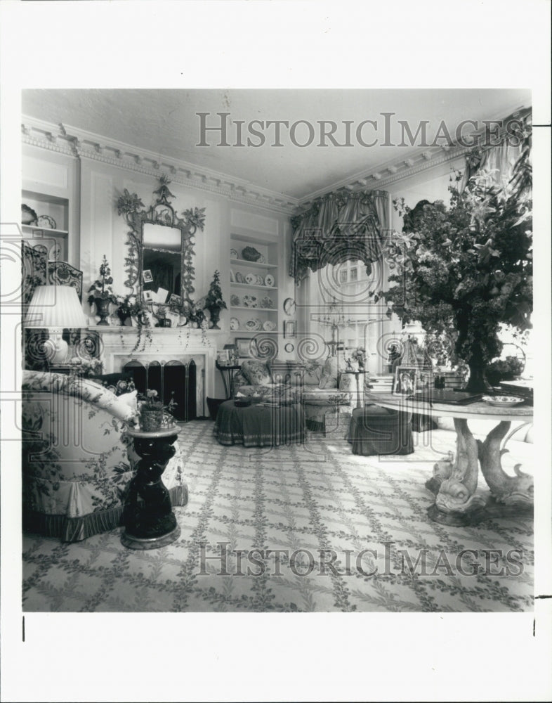 1992 Press Photo Living Room Photo - Historic Images