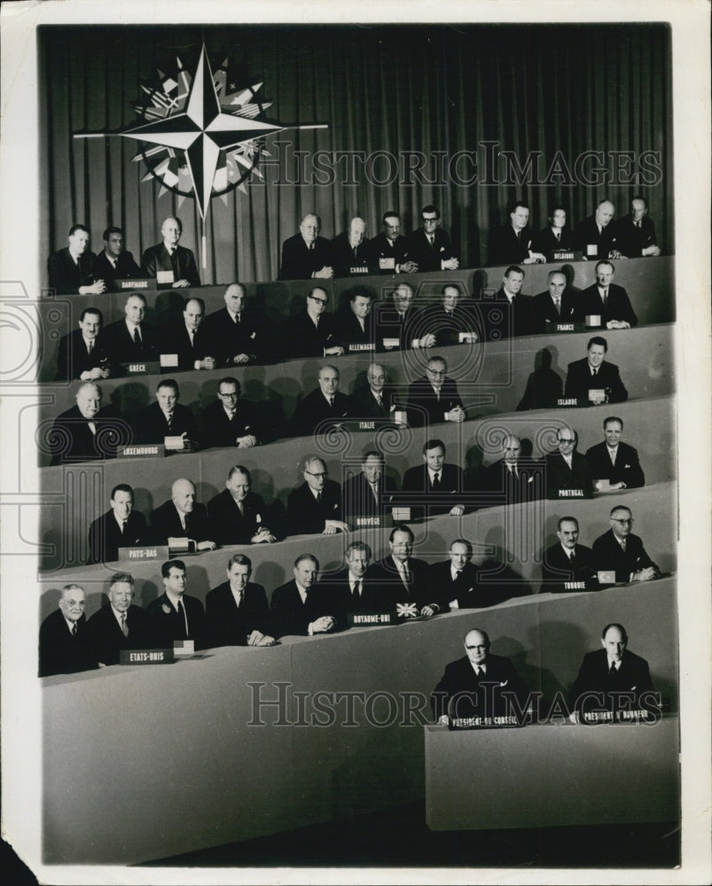 1959 Press Photo Ministerial Meeting of North Atlantic Treaty Org. - Historic Images