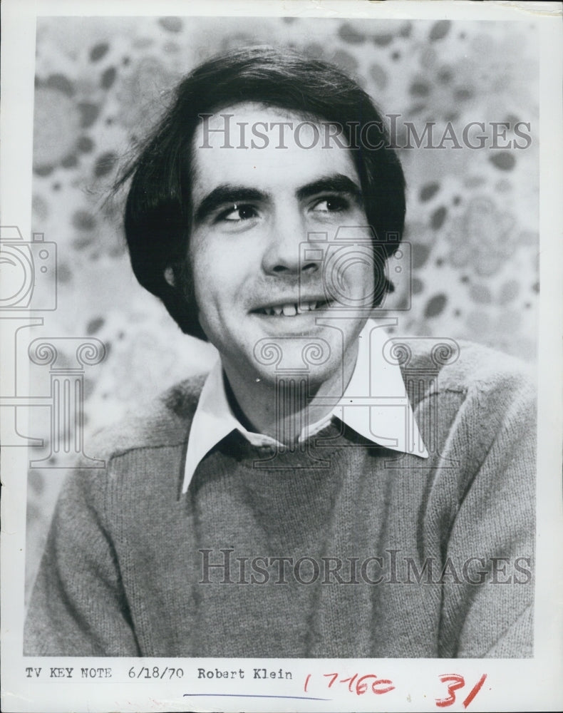 1970 Press Photo Comedian Robert Klein - Historic Images