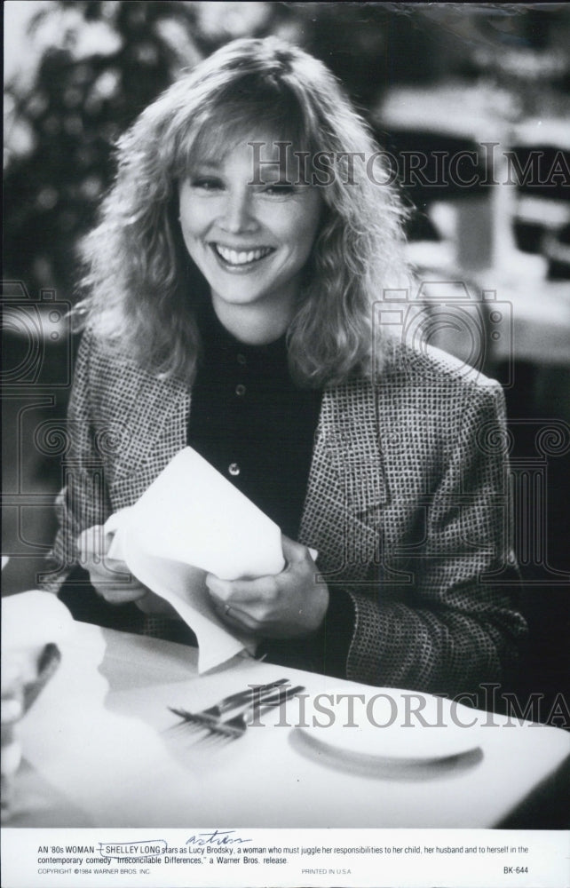 1984 Press Photo Shelley Long Actress Television Cheers Show - Historic Images