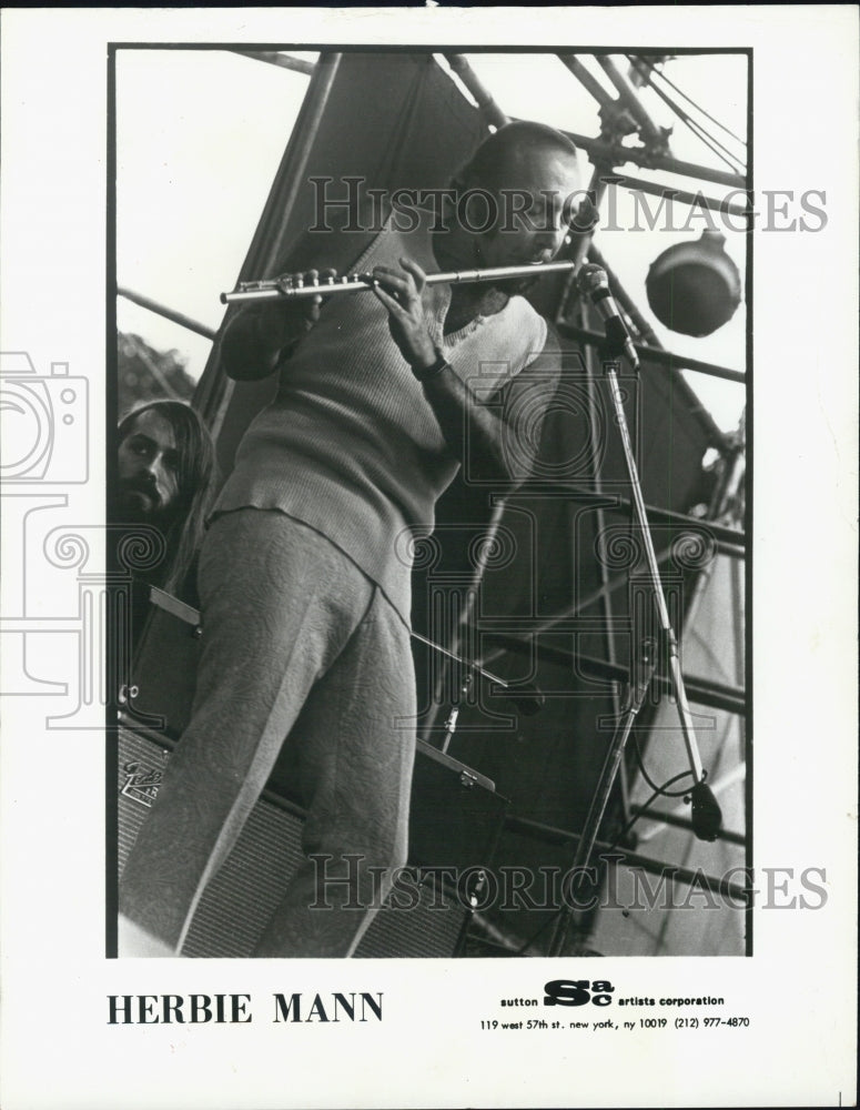 1961 Herbie Mann Musician recording artist jazz flute player-Historic Images