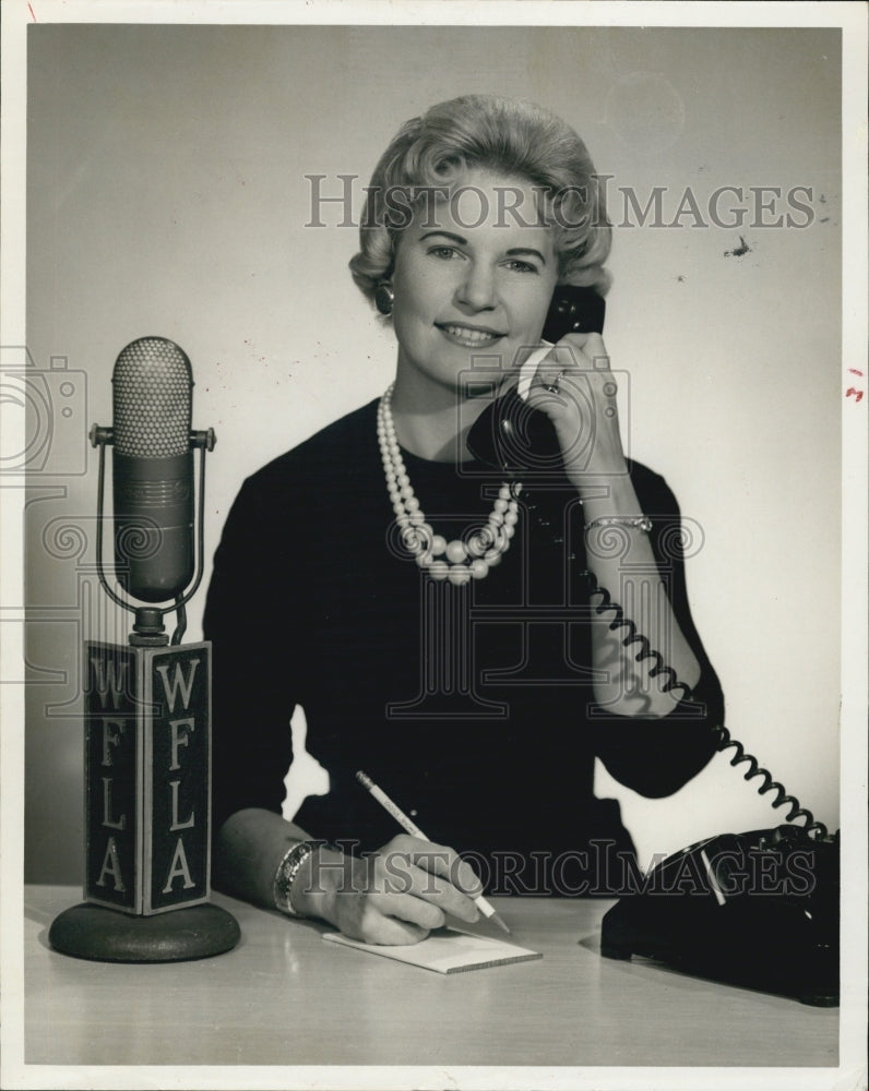 1963 Press Photo Mrs. Joe T Morris New President Of WFLA - Historic Images