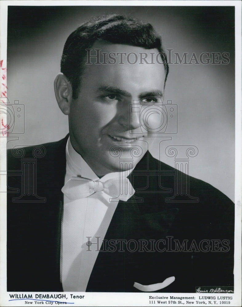 Press Photo Tenor William Dembaugh, New York City Opera - RSJ08509 - Historic Images