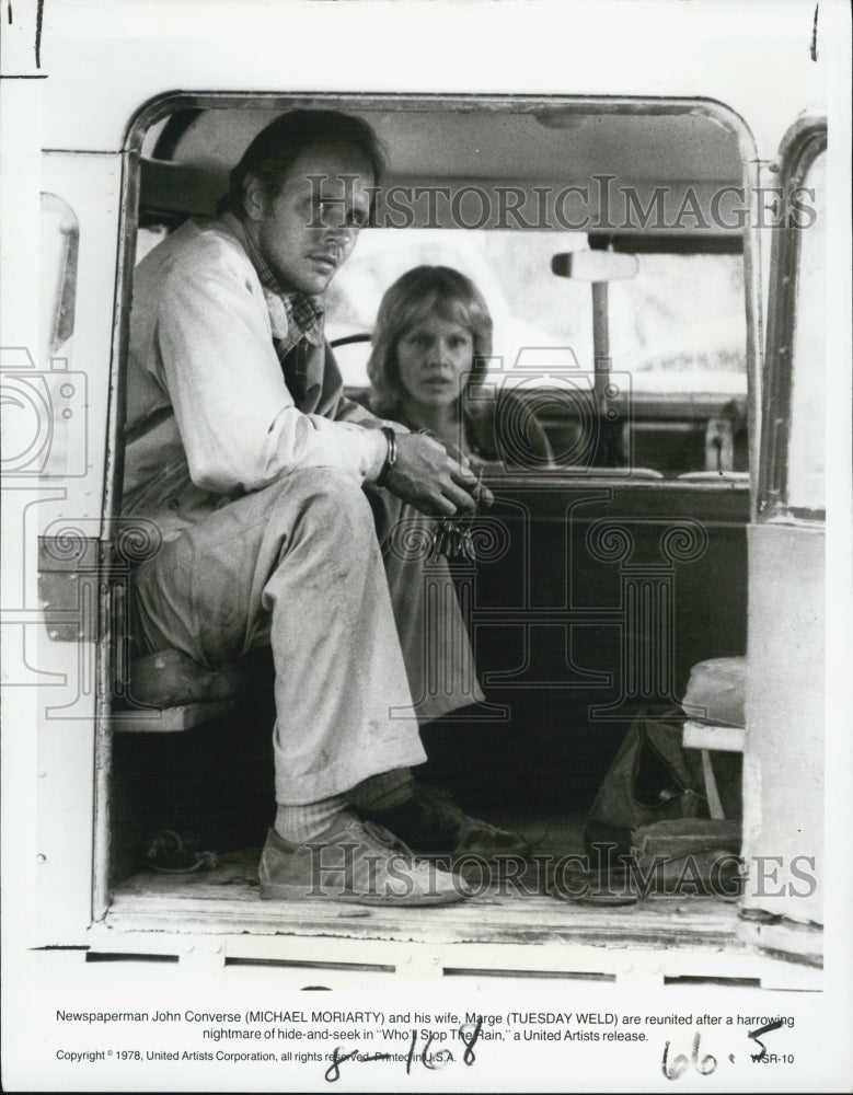 1978 Press Photo Newspaperman Actor Michael Moriarty Tuesday Weld - RSJ08553 - Historic Images