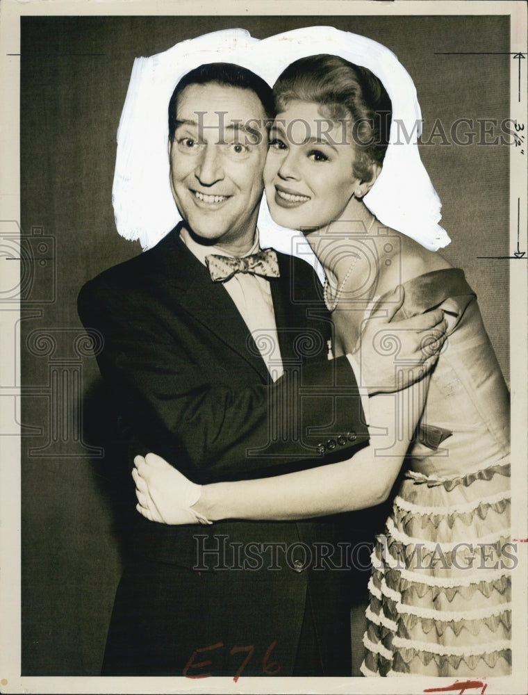 1962 Press Photo Garry Moore &amp; Marie Kolin on &quot;The Garry Moore Show&quot; - RSJ08581 - Historic Images