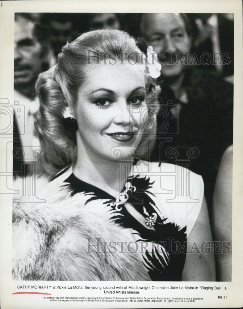 1981 Press Photo Cathy Moriarty in "Raging Bull" - Historic Images