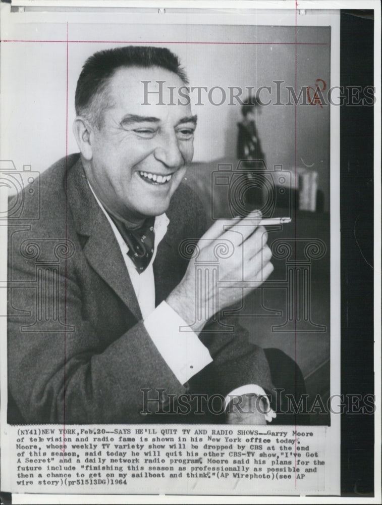 1964 Press Photo Garry Moore, radio and television, CBS - RSJ08821 - Historic Images