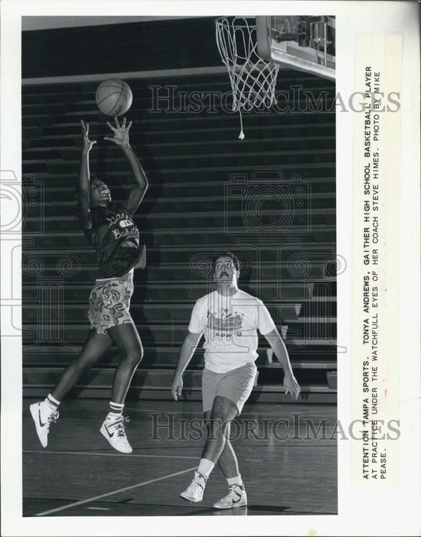 Press Photo Tonya Andrews Gaither High School Basketball Player - RSJ0 ...