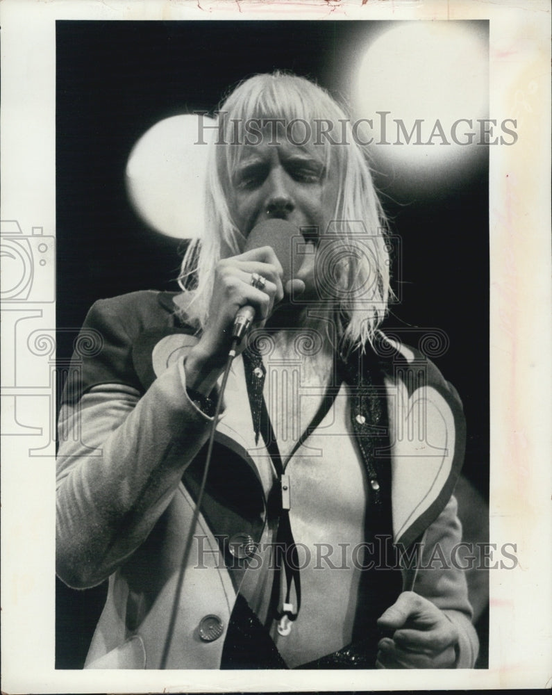 1974 Press Photo Musician Edgar Winter in Concert - RSJ09349 - Historic Images