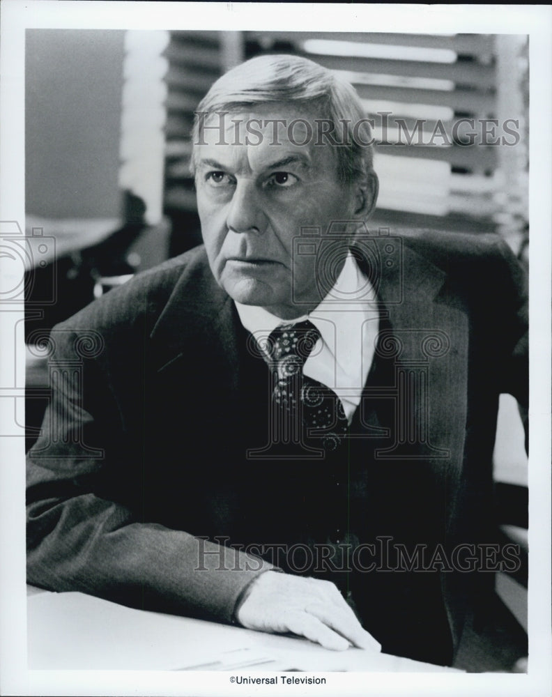 1975 Press Photo Television Actor David Wayne, Ellergy Queen - RSJ09743 - Historic Images