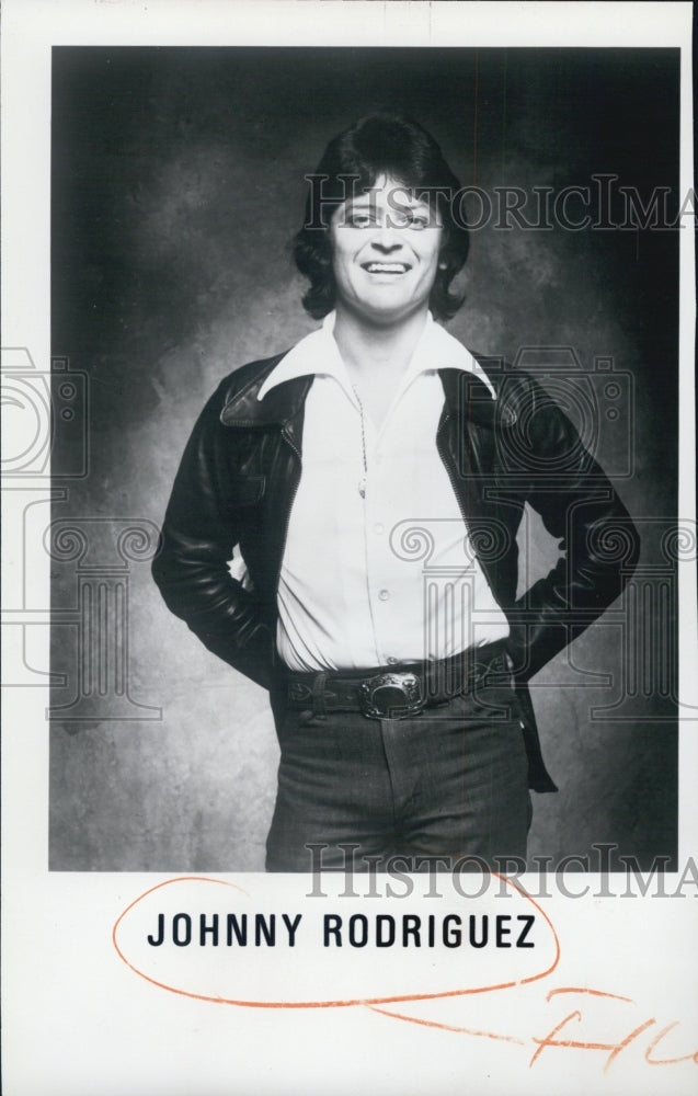 1976 Country Music Singer Johnny Rodrigues  - Historic Images