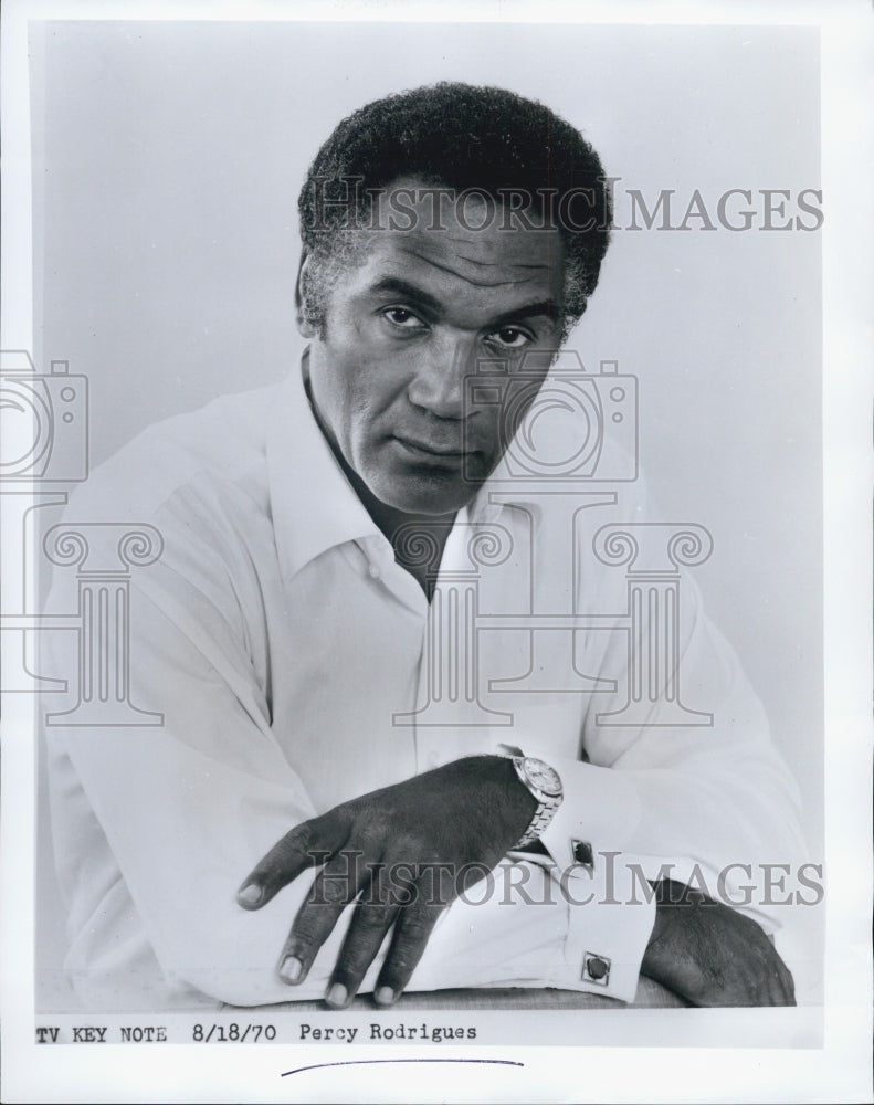 1970 Press Photo Canadian Actor Percy Rodriguez from 1950s TV Shows and Films - Historic Images