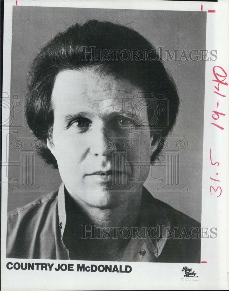 1986 Press Photo Musician Country Joe McDonald - RSJ10427 - Historic Images