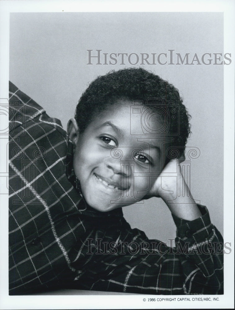 1986 Press Photo Emmanuel Lewis Webster Child Television Film Star - RSJ10495 - Historic Images