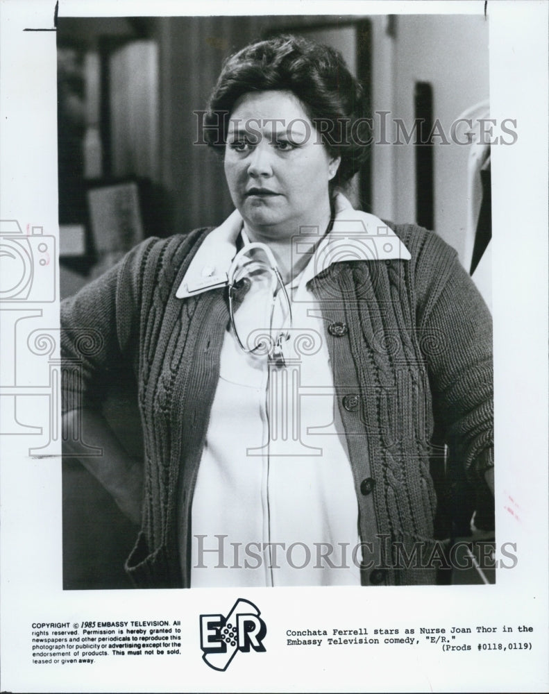 1985 Press Photo Conchata Ferell As Nurse Joan Thor in ER - RSJ10843 - Historic Images