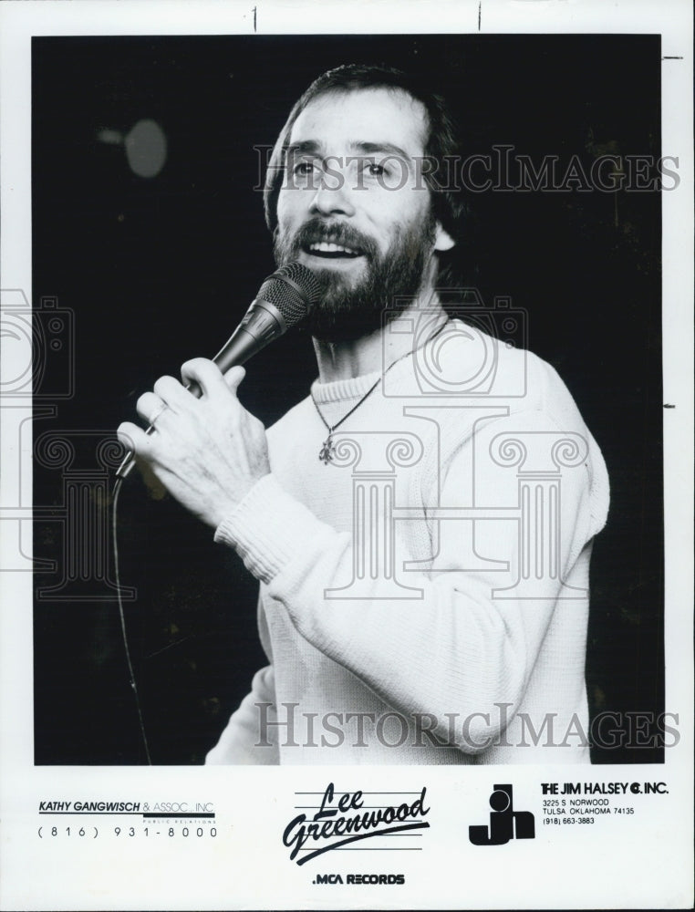 1984 Press Photo Musician &amp; Singer Lee Greenwood - Historic Images