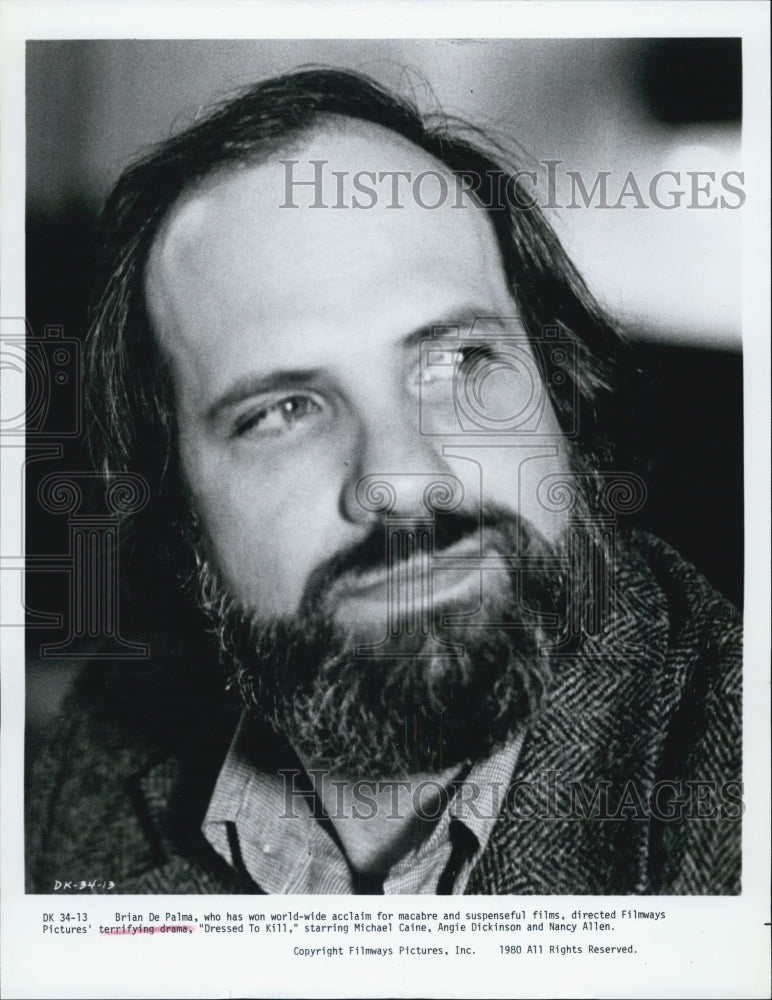 1980 Press Photo Writer/ director Brian De Palma - RSJ11645 - Historic Images