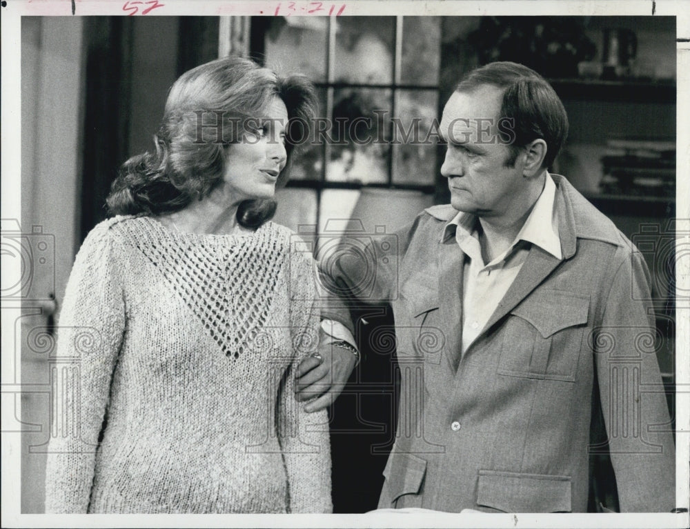 1982 Press Photo Actor, Comedian Bob Newhart, Actress Mary Frann - RSJ12183 - Historic Images