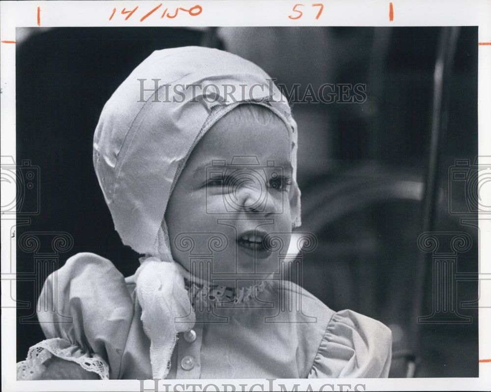 1976 Press Photo Christine Dinnigan All Children&#39;s Hospital Patient - RSJ12327 - Historic Images