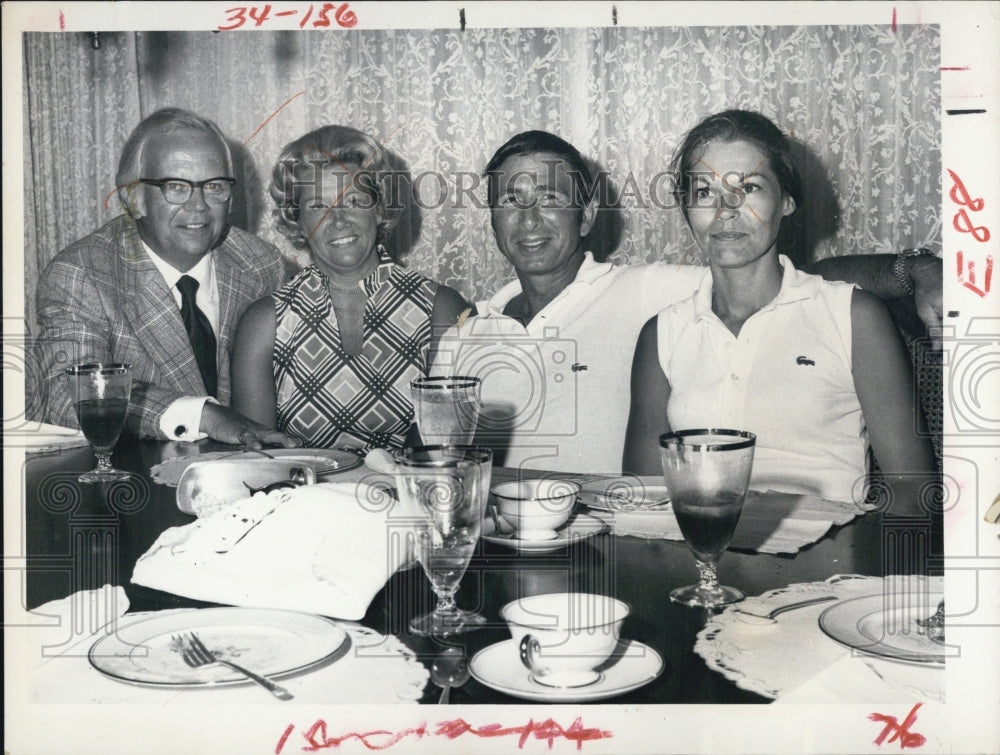 1972 Press Photo Rev and Mrs Byron Wilkinson and Mr Mrs James Irwin Apollo 15 - Historic Images