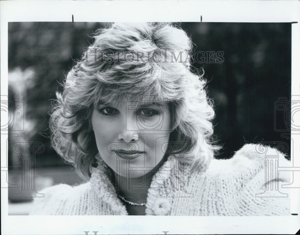 1984 Press Photo Joan Lunden Host Interviewer Good Morning American TV Show - Historic Images