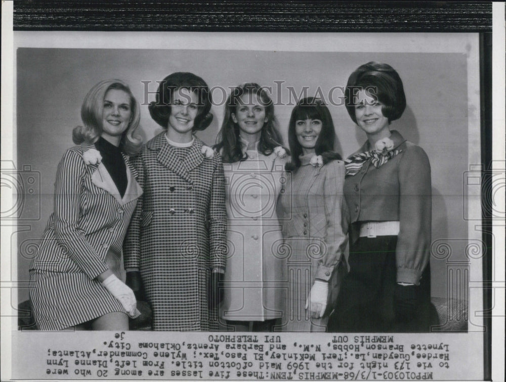 1968 Press Photo 1969 maid of Cotton contestant. - RSJ12841 - Historic Images