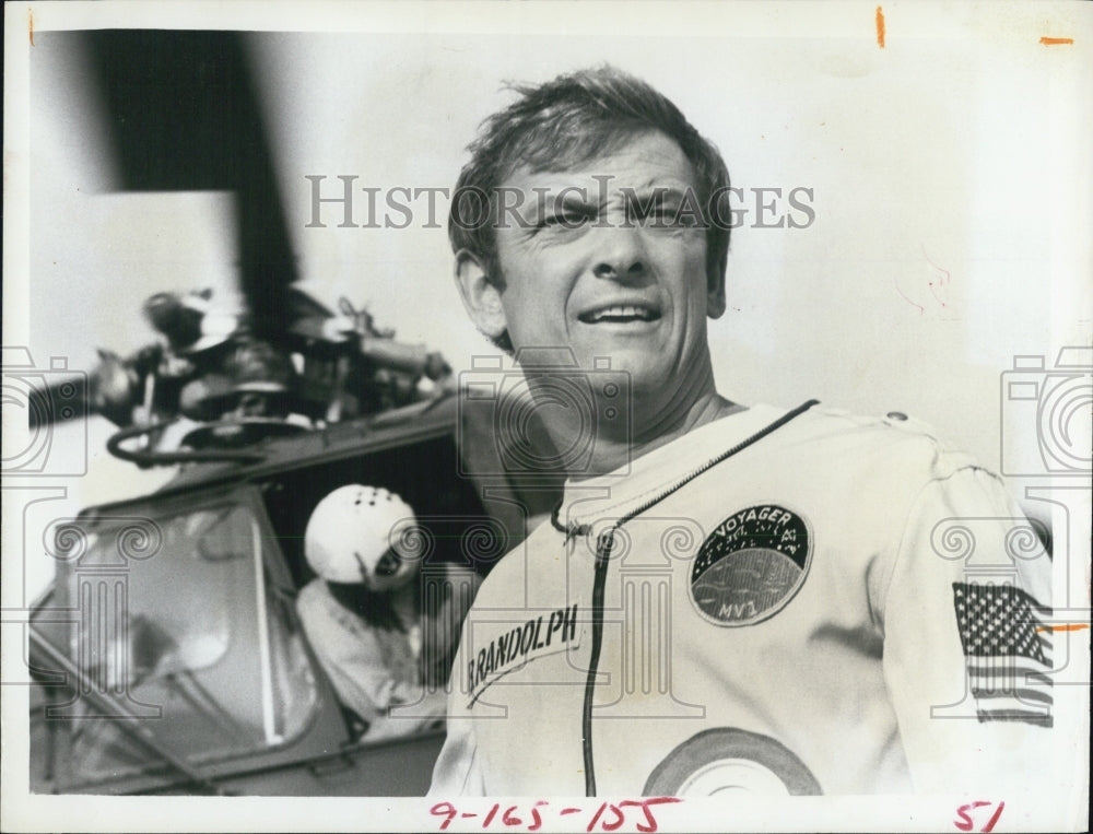 1971 Press Photo Actor Monte Markham in "The Astronaut" ABC TV Movie - Historic Images
