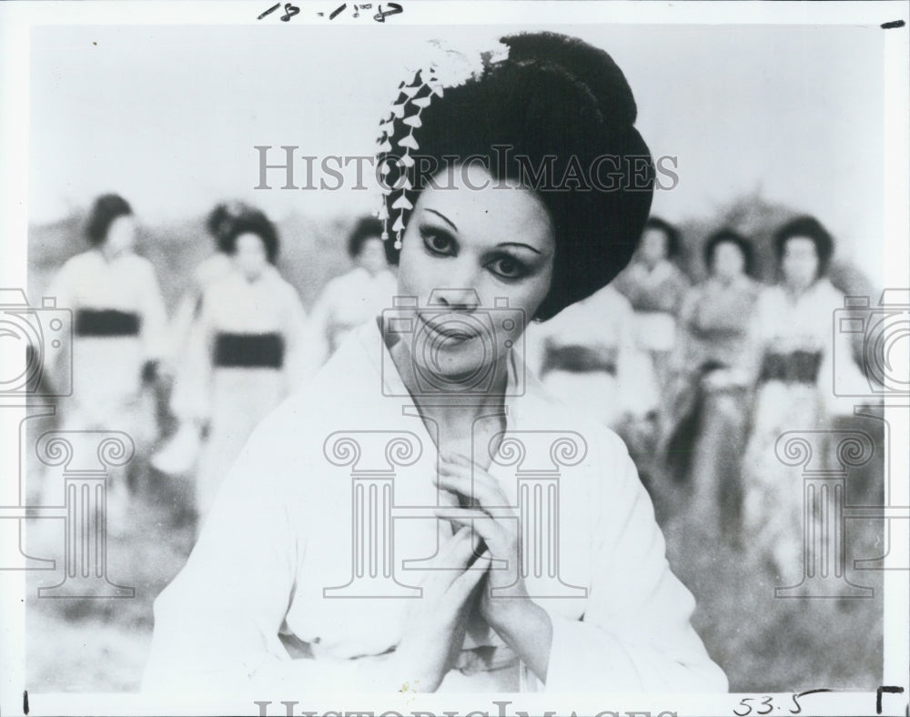 1979 Press Photo Mirella Freni Italian opera soprano as Geisha. - RSJ13015 - Historic Images