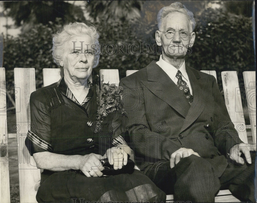 1948 Press Photo Mr. &amp; Mrs Myers - Historic Images