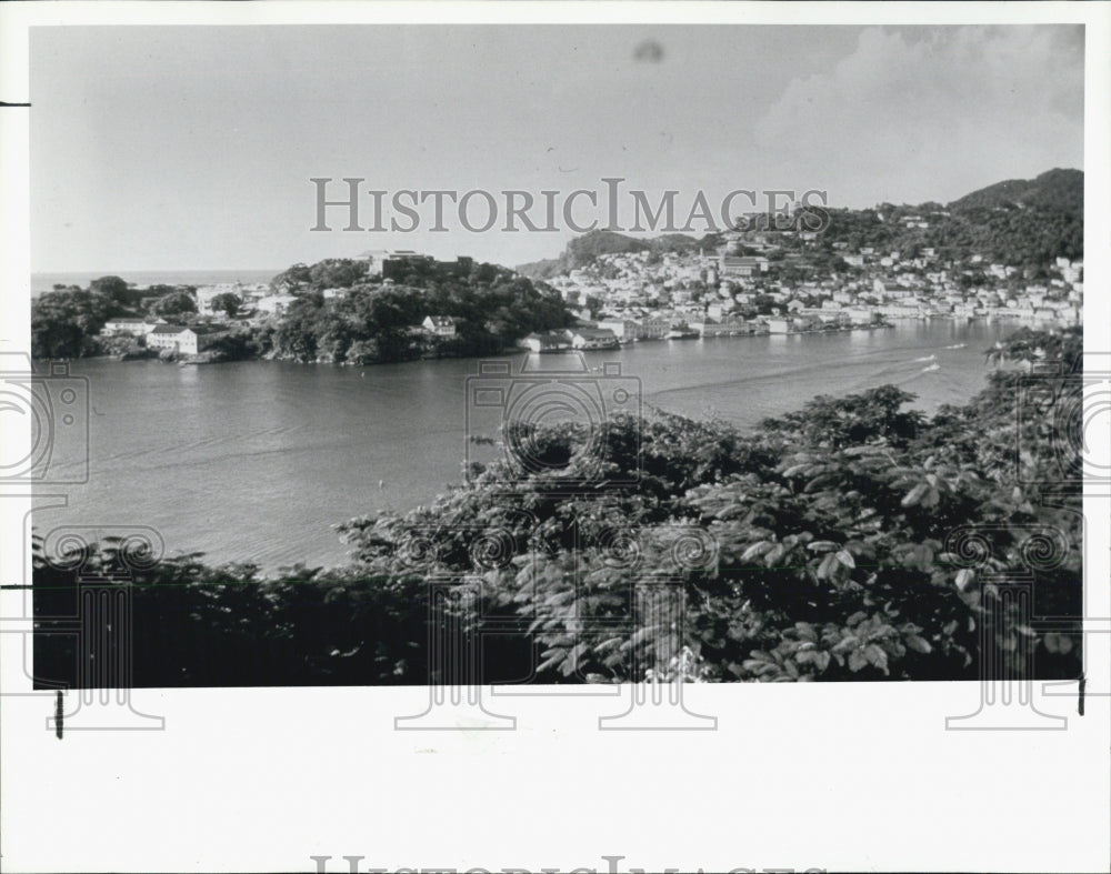 1987 Press Photo Carenage (Inner Harbor) of Grenada - RSJ13265 - Historic Images