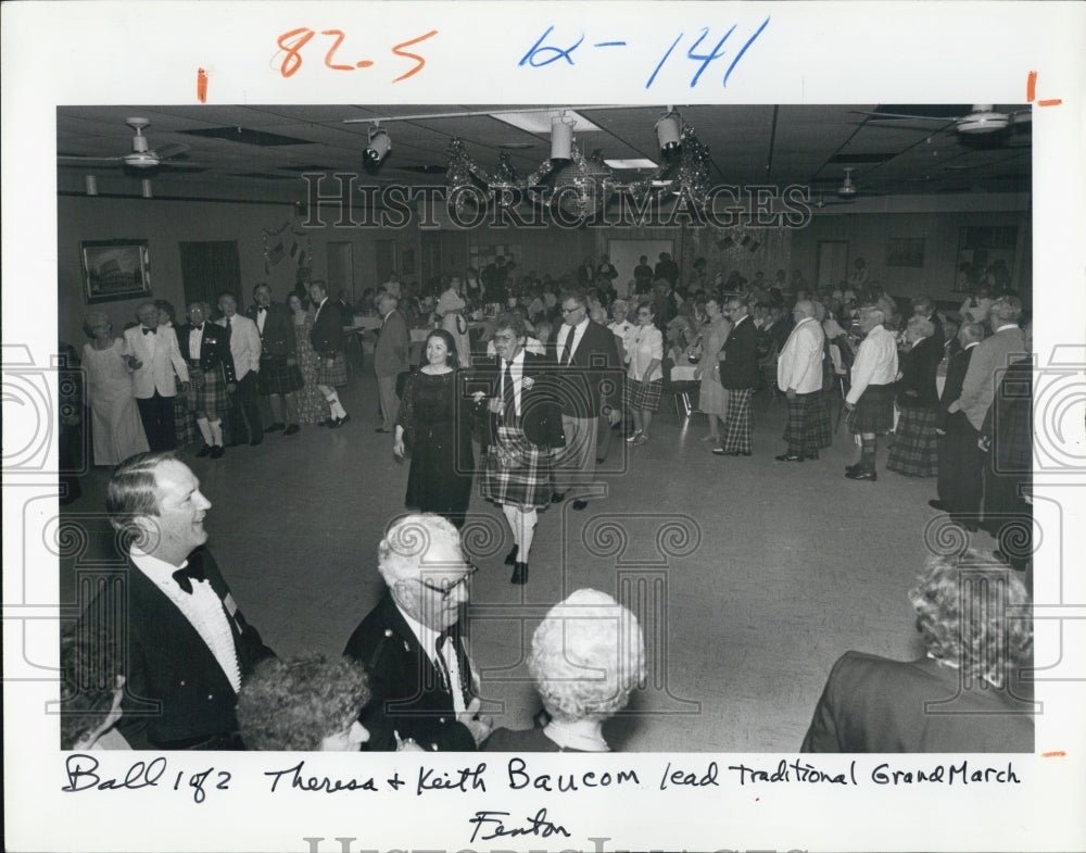 1983 traditional grand march at annual Highland Ball.-Historic Images