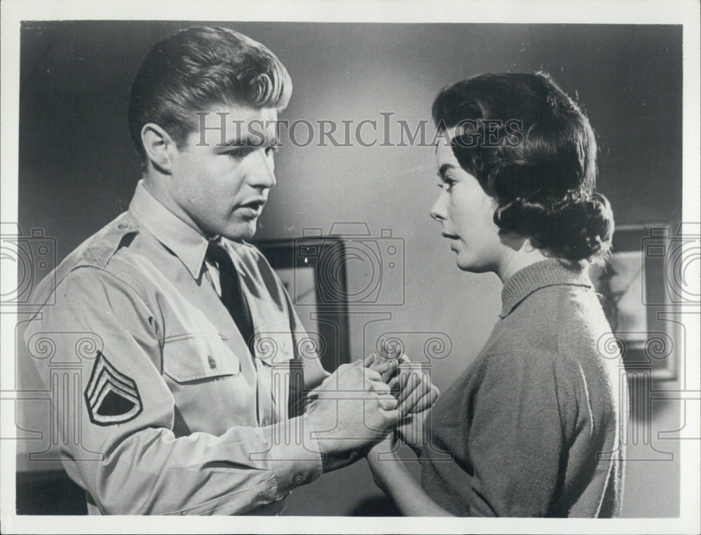 1968 Press Photo David Nelson and Carol Christensen in the movie &quot;The Big Show&quot; - Historic Images