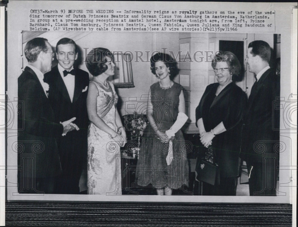 1966 Press Photo Wedding Of Crown Princess Beatrix - RSJ14181 - Historic Images