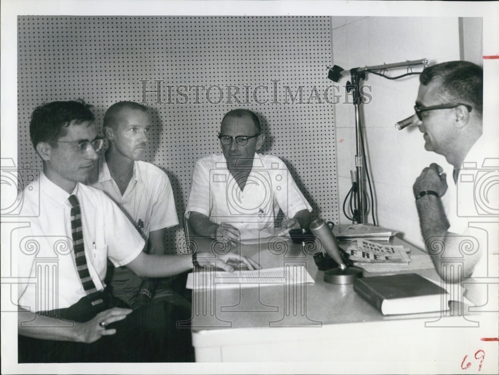 1961 Press Photo Architect W. H. Mason, Leo Wotitsky, Marshall Robinson - Historic Images