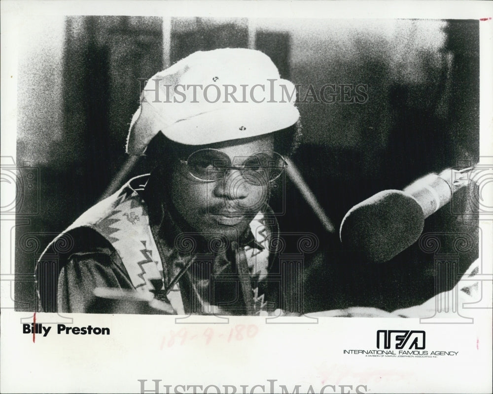 1973 Press Photo Keyboard musician Billy Preston - Historic Images