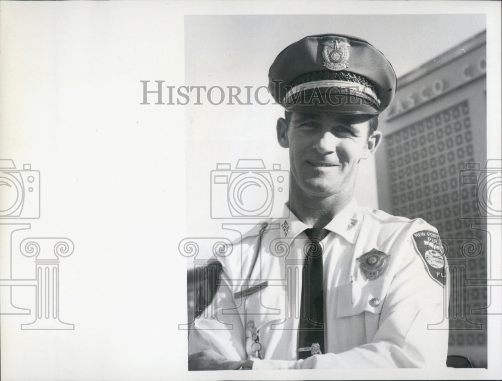 1969 Press Photo Dave Melden New Port Richey Patrolman Awaiting Pardon - Historic Images