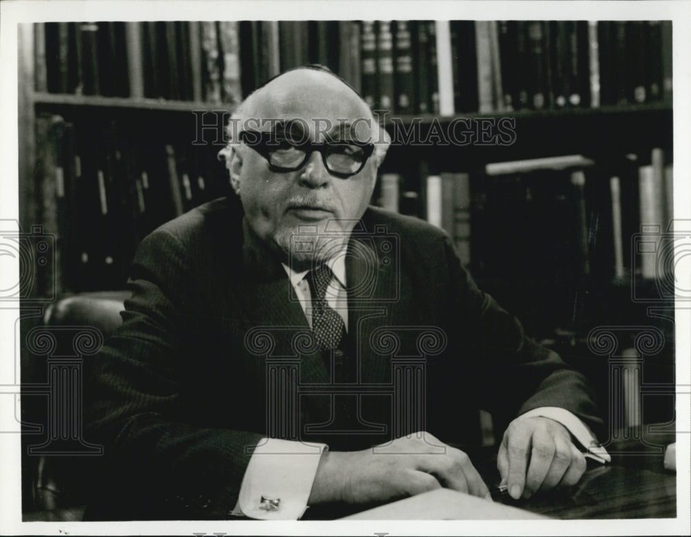 1969 Press Photo Dr. Samuel Belkin on &quot;Look up and Live&quot; - RSJ14955 - Historic Images