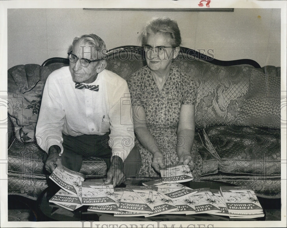 1964 R.F. Pent, Mrs. Pent, History of Tarpon Springs  - Historic Images