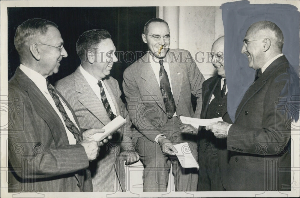 1948 Press Photo Dr. Daniel L. Marsh, president of University - RSJ15191 - Historic Images