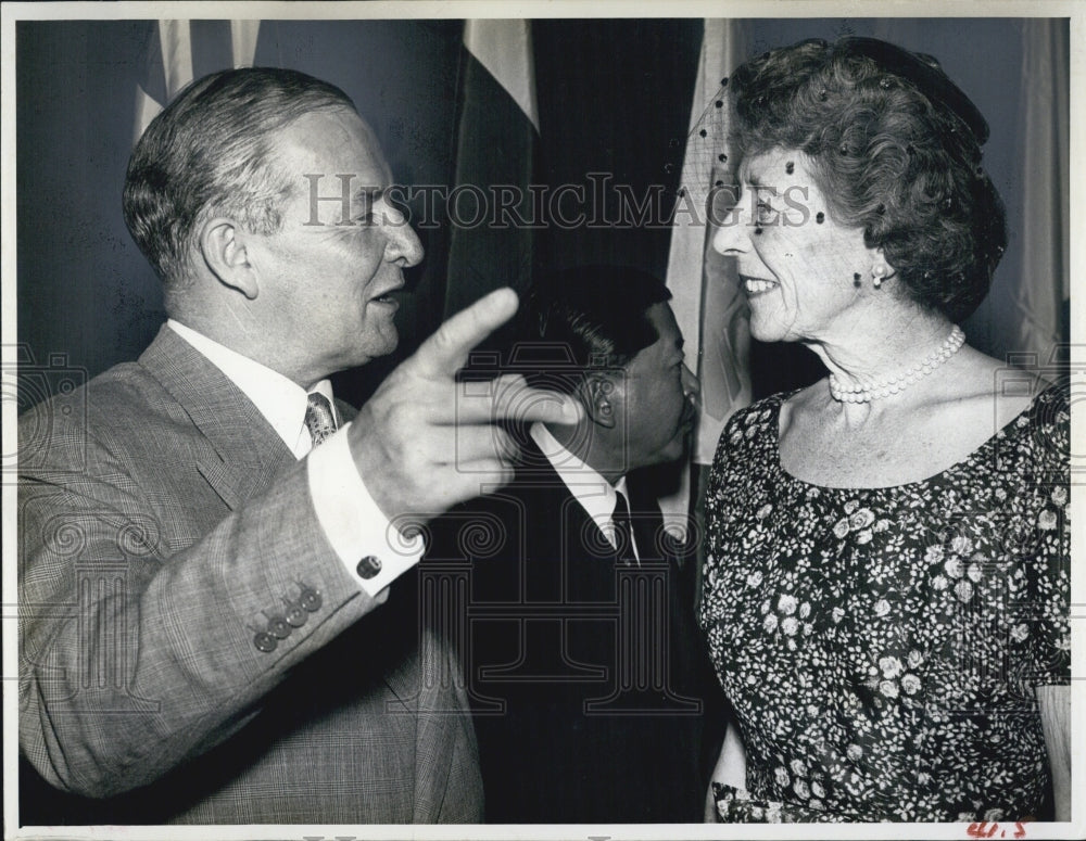 1960 Press Photo Selwyn Lloyd British Secretary SEATO Reception - RSJ15313 - Historic Images