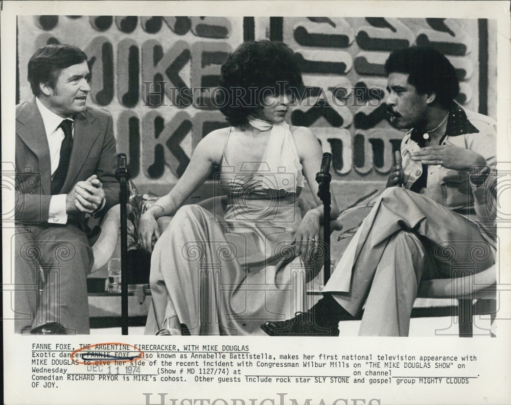 Press Photo Annabelle Battistella on the Mike Douglas Show - Historic Images