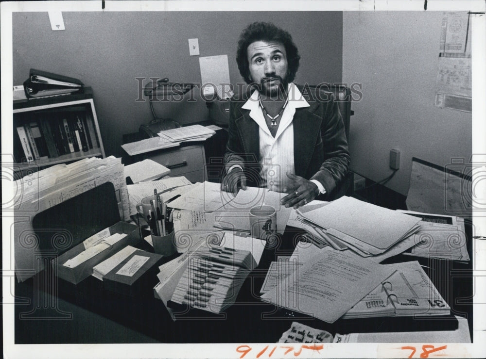 1979 Press Photo Mark Lefkowitz director of Gerontology Alcoholic Project - Historic Images