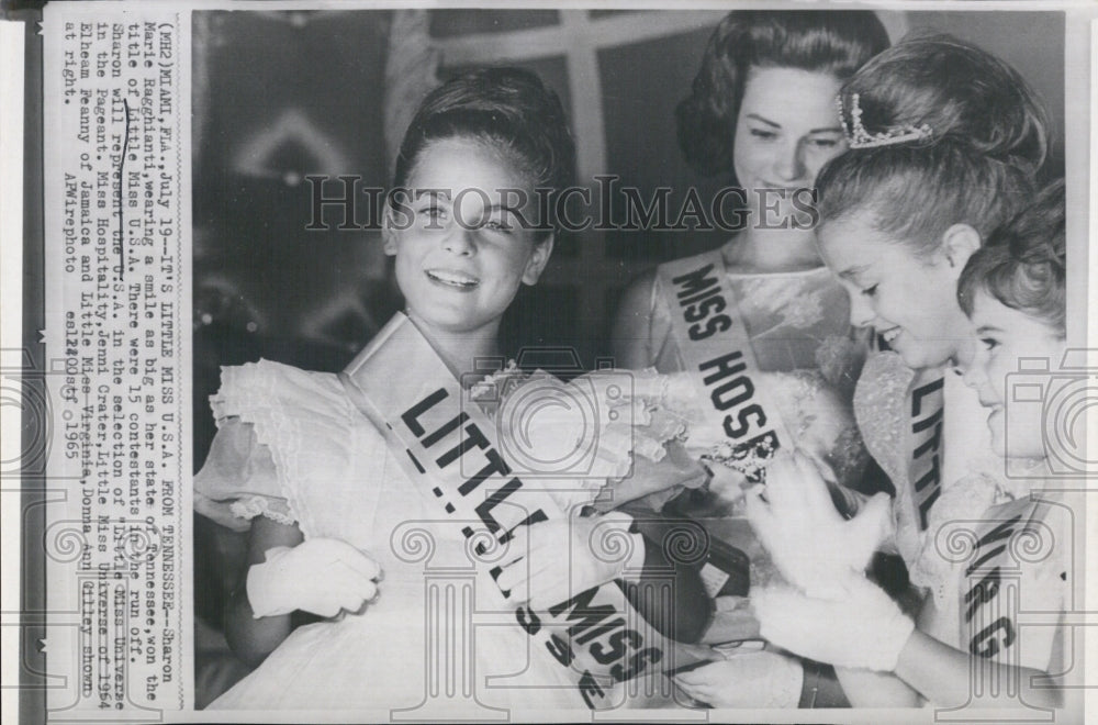 1965 Press Photo Sharon Ragghinati, Little Miss U.S.A. - RSJ15729 - Historic Images